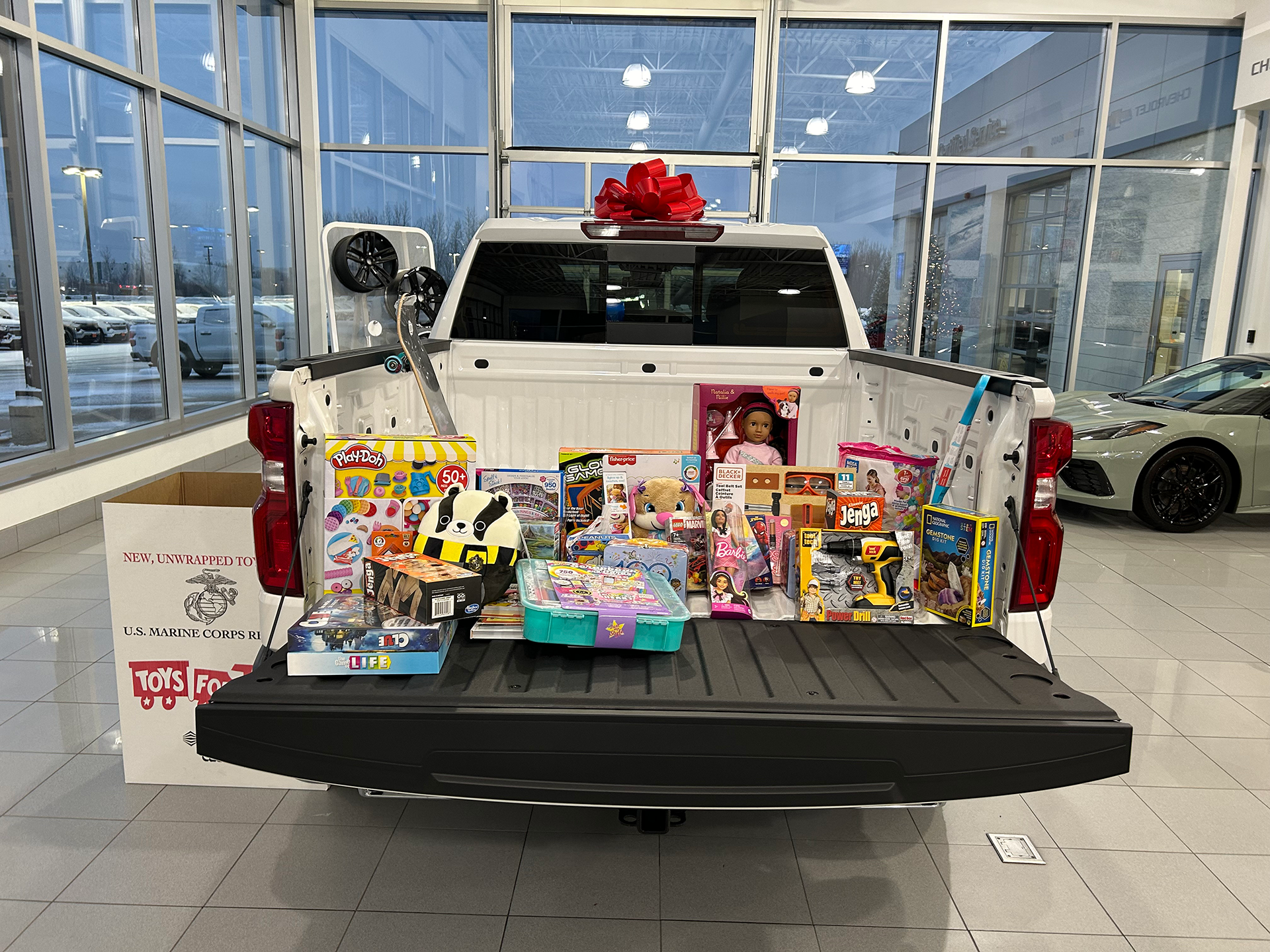 Back of Truck for Toys for Tots